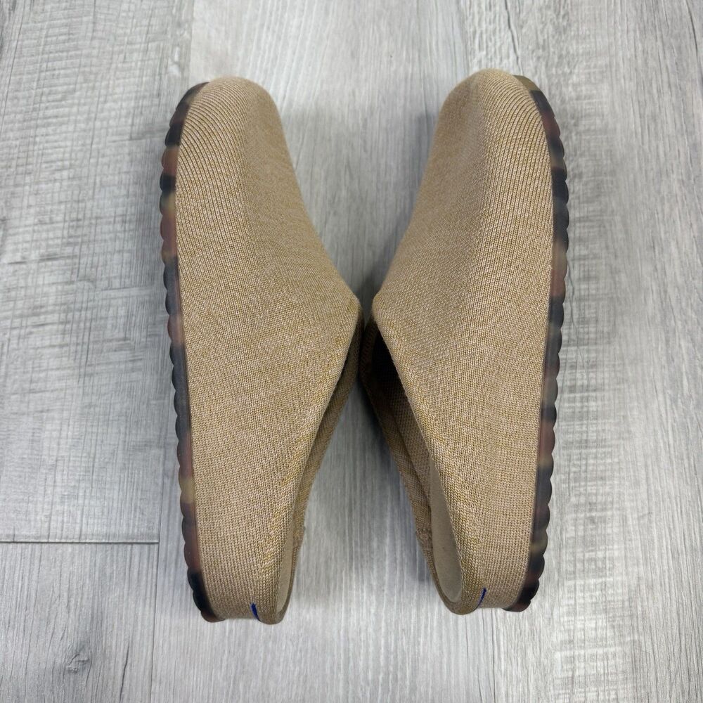 Rothy's The Casual Clog Brown Tan Mules Size 10 Womens Excellent With Box Cozy K - Picture 10 of 16